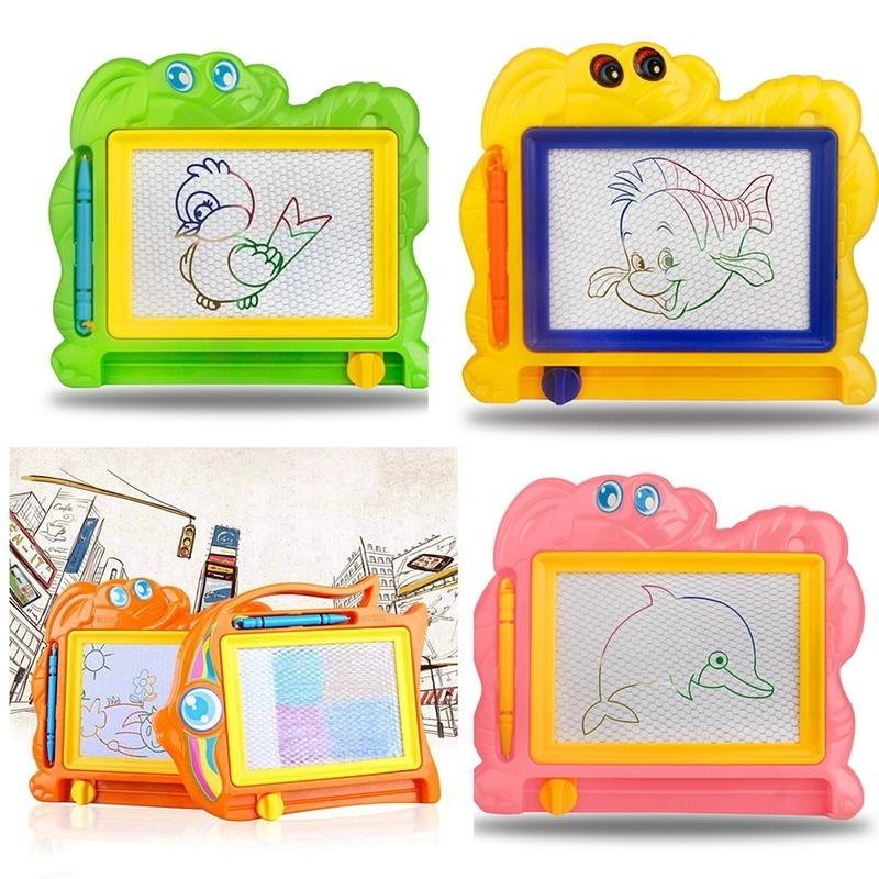 1PCS NEW Children Writing Doodle Stencil Painting Magnetic Drawing Board Set Learning & Education Toy