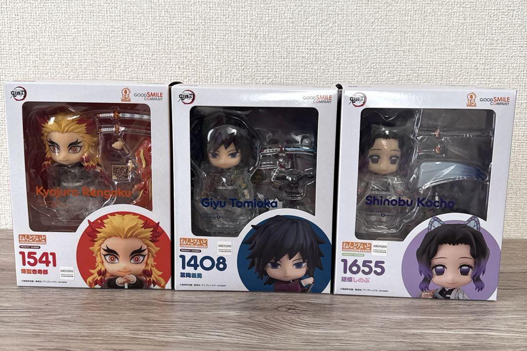

[USED] Nendoroid Demon Slayer: Kyojuro Rengoku, Giyu Tomioka, Shinobu Kocho