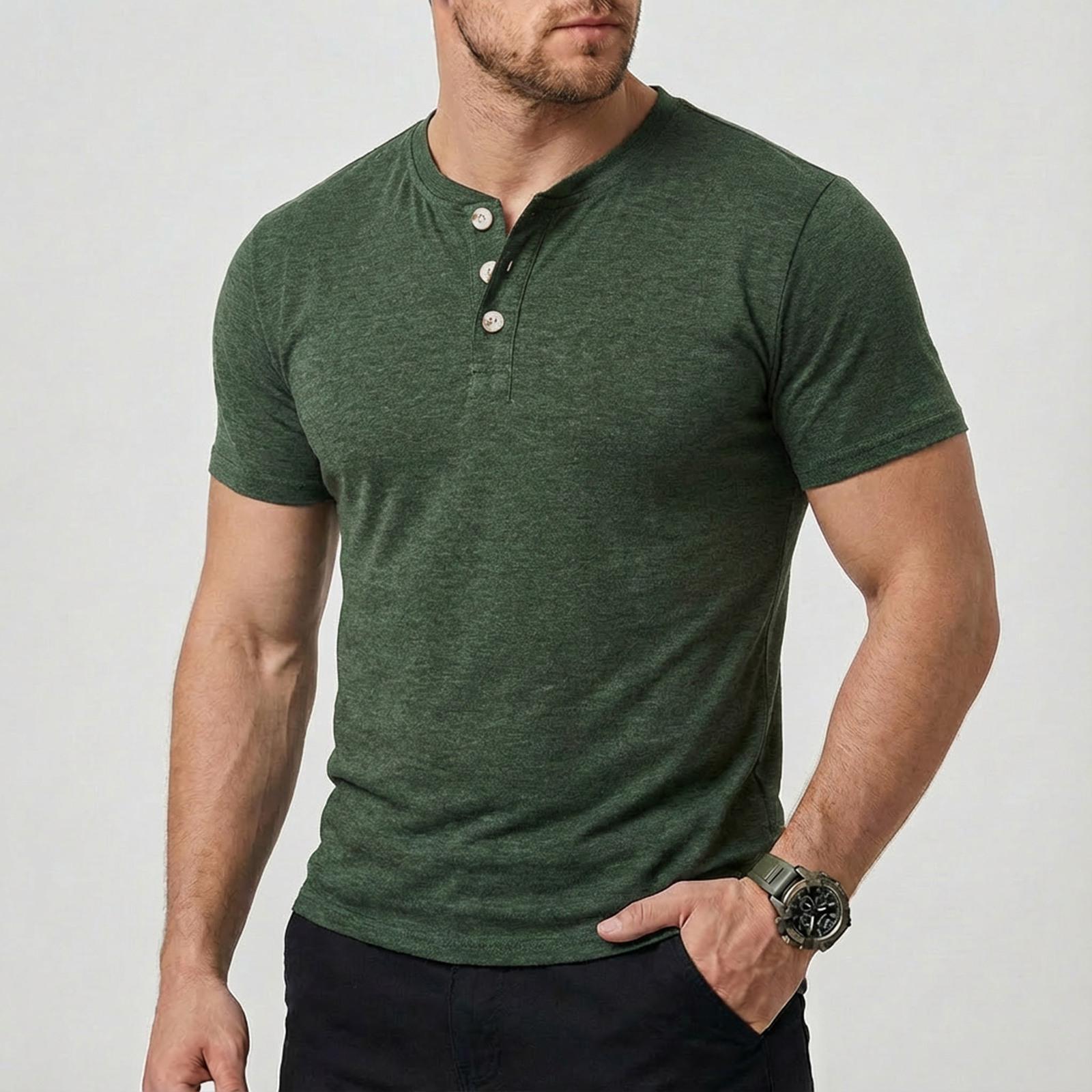 Мужские цветные топы с коротким рукавом Мужские повседневные модные топы с коротким рукавом M