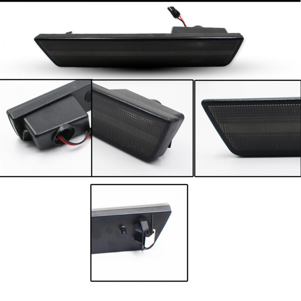 12V Red LED Smoked Rear Side Marker Lamp For 08-14 Challenger 2011-2014 Charger