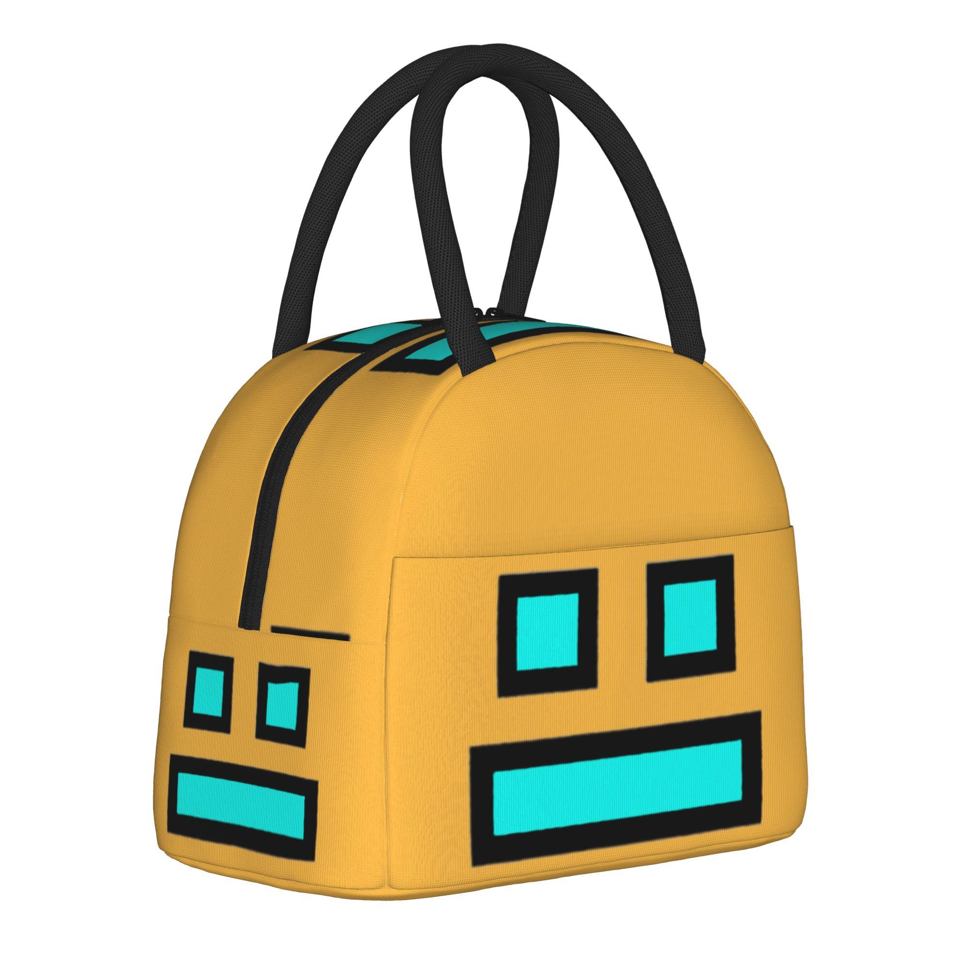 Geometrie Kubus spel Accessoires Geïsoleerde Lunchtas Voor Buiten Voedsel Bewaartas Draagbare Koeler Thermische Lunchbox Option 1