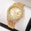 2025 Men's European & American Hip-Hop Style Roman Dial Diamond Quartz Watch