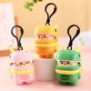 Creative Funny Cartoon Cute Pull String Little Dragon Man Pendant Doll Toy Model Keychain Pendant Children's Backpack Pendant