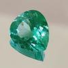 Natural Flawless Green Parti Sapphire Loose Heart Cut Gemstone 15x14 MM