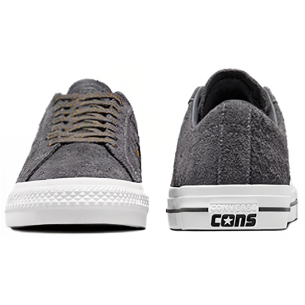 Converse Ein Stern Stylisch und Bequem Stoßdämpfend Abriebfest Niedrige Board-Schuhe Unisex Grau
