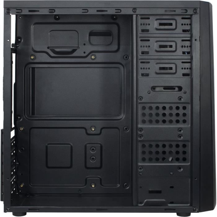 Boîtier pc inter-tech b-42 - noir - atx/micro-atx - 5 baies internes - ventilateurs 120/140mm