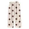 Mädchen Flanellhose mit Polka-Dot-Print Warm Lockerer Schnitt für Herbst und Winter Freizeitkleidung