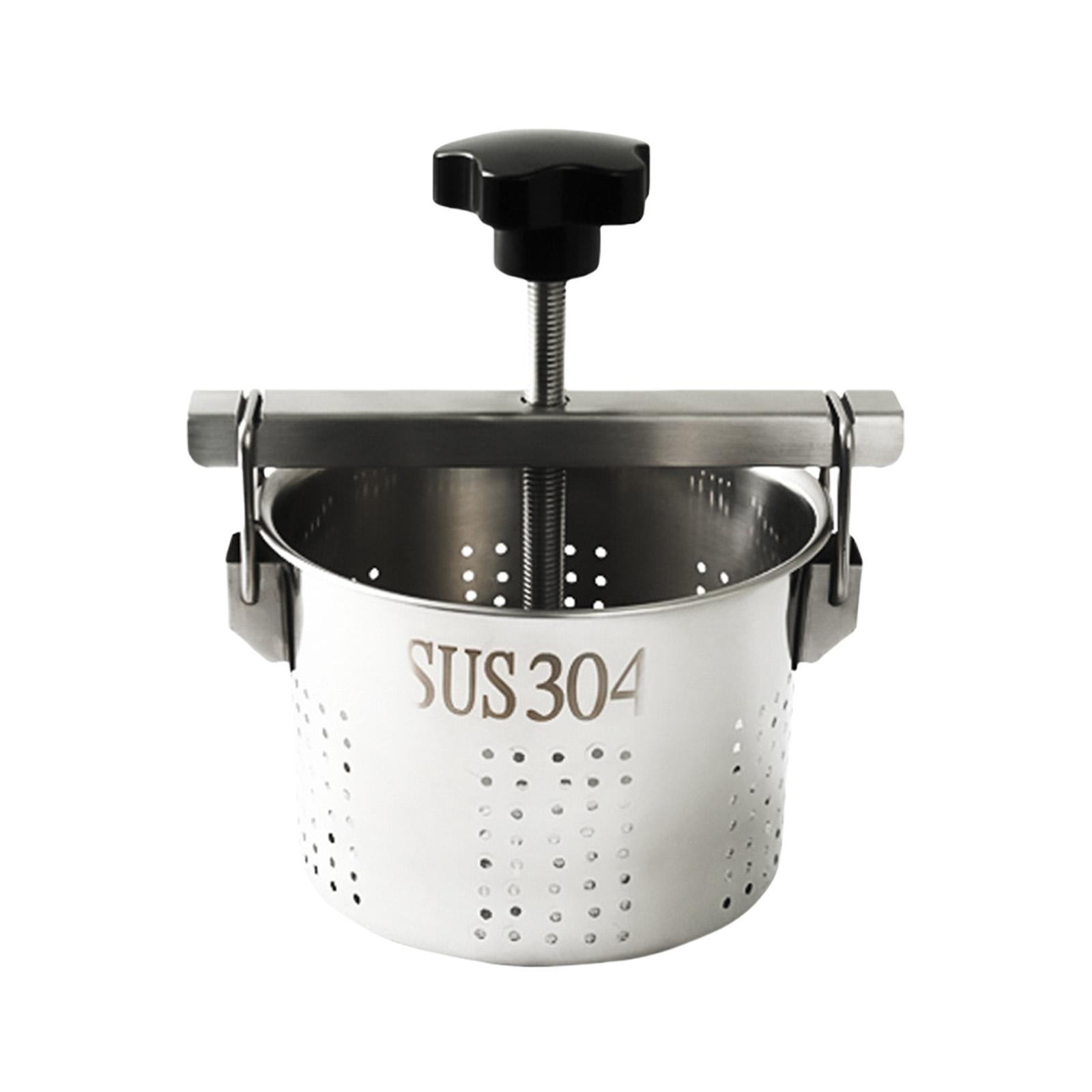 

Multipurpose Stainless Steels Food Press Draining Device For Vegetables Fruits Dumpling Filling Squeezer Kitchen Tool 1