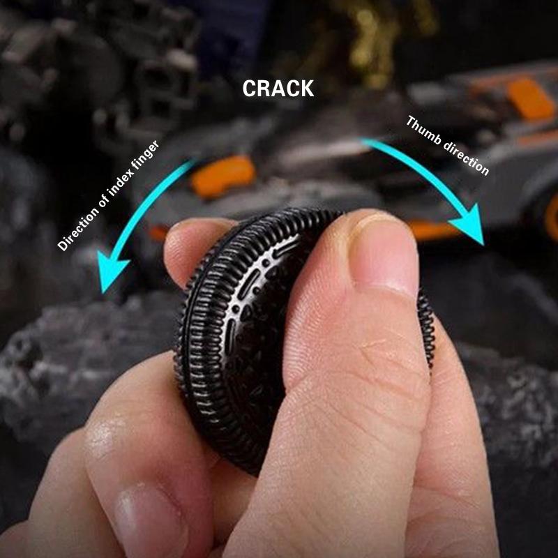 Magnesyczny Biskwit EDC Spinner na Palec Fidget Metalowy Popychacz Marka Zabawka Moneta Pop Moneta Anty-Lęk i Redukująca Stres Moneta Sensoryczna