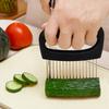Stainless Steel Needle Tomato Slicer Holder Non-slip Handle Vegetables Cutting Fork  Kitchen Gadget