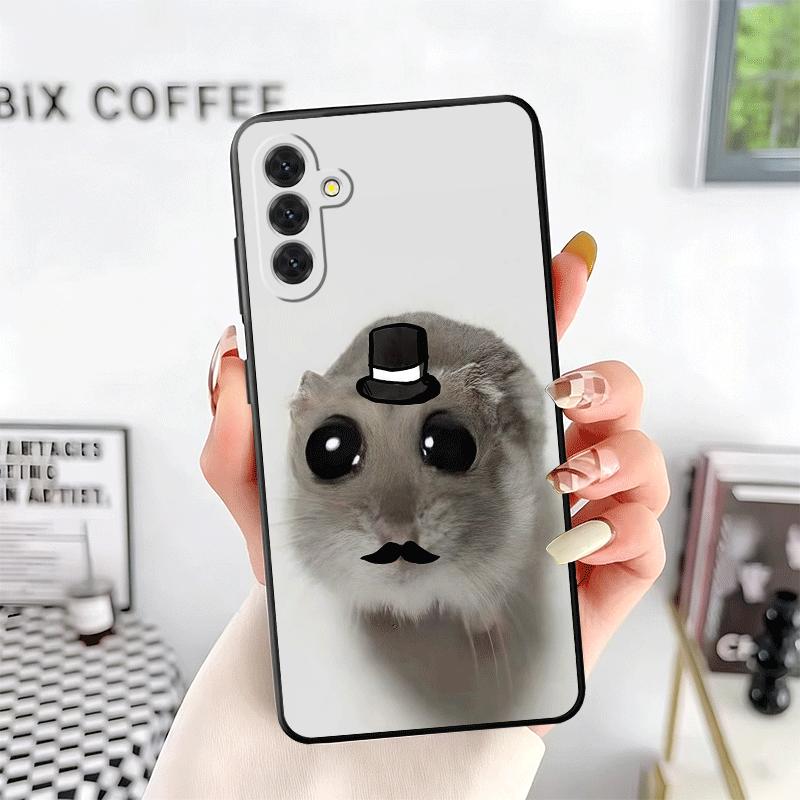Funny Sad Hamster Meme Soft Phone Case for Samsung A17 A37 A57 A16 A26 A36 A56 A15 A25 A35 A55 A14 A24 A34 A54 A13 A23 A33 A53 A