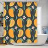 Colorful Mango Shower Curtain: Bathroom Decor for a Refreshing Bath Experience