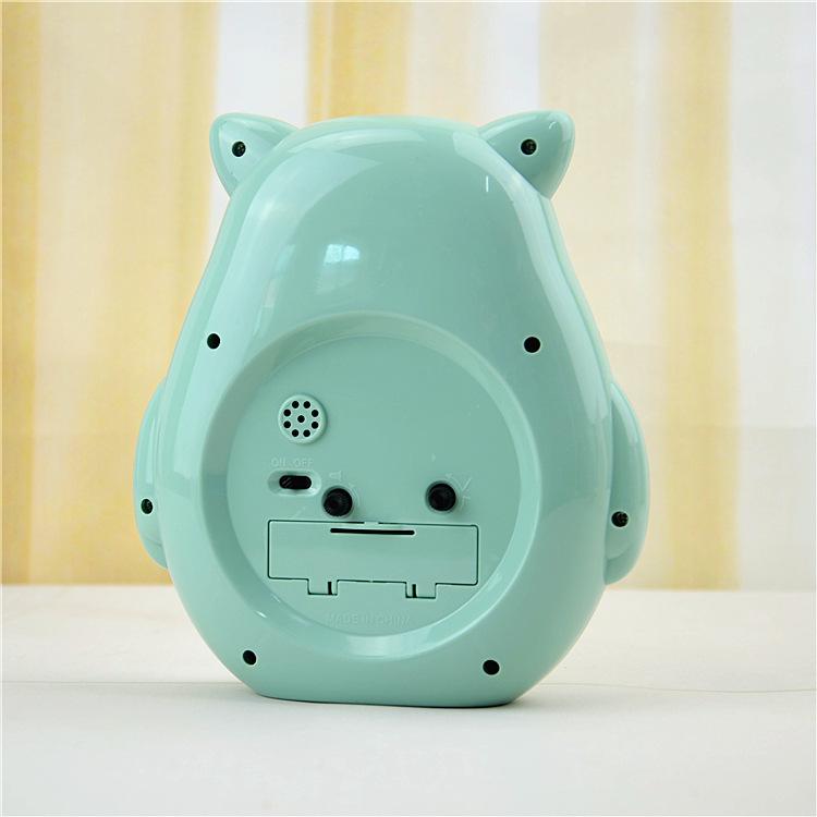 Simple Candy Color Digital Desktop Clock, Cartoon Owl Small Alarm Clock, Student 9.9 Daily Necessities General Merchandise Batch
