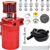 Universal Aluminum Baffled Oil Catch Can,Oil Separator Catch Can With Breather Filter 300Ml -Suitable For Cars And Trucks