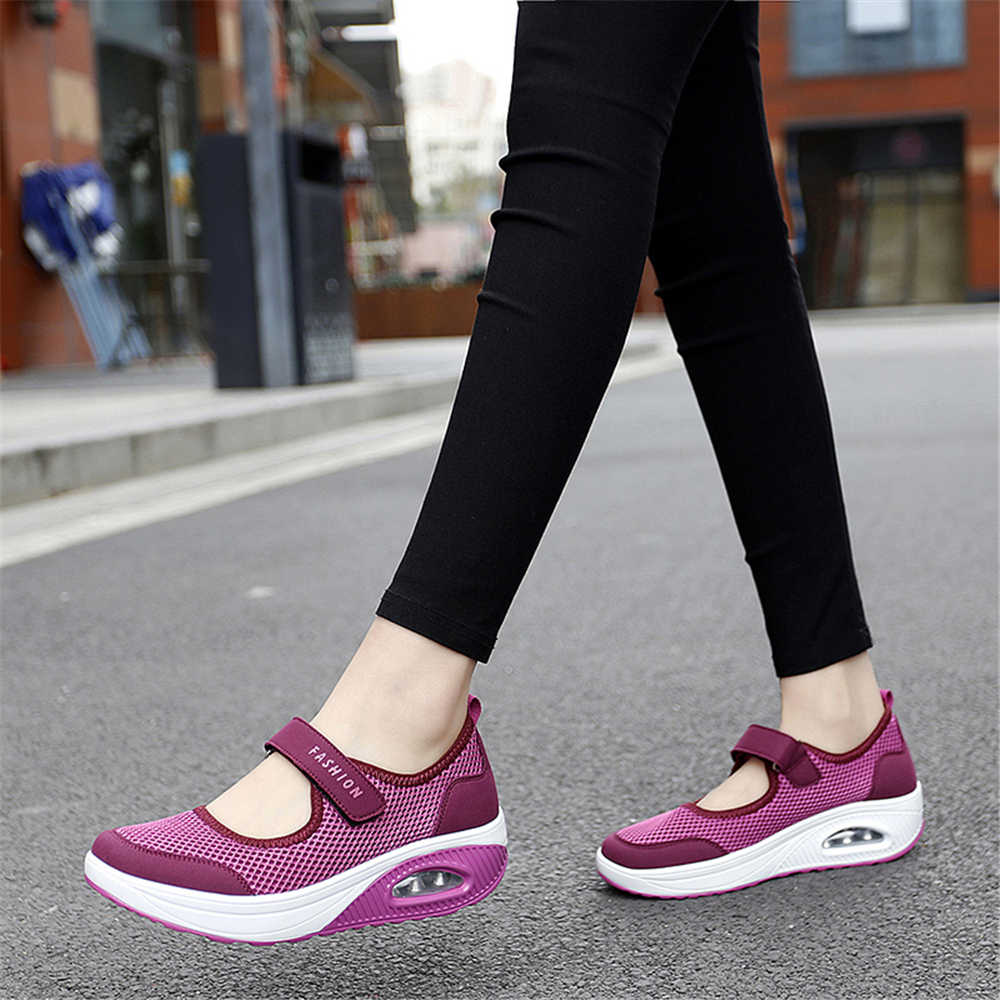 Breathable Slipon Women's Thick Sole Sneakers Brand Shoes For Women Ladies Shoes Heels Sports Losfers Character Designers