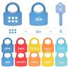 Number Matching Number Lock Key Toys Math Count Learning Number Toy  For Toddler