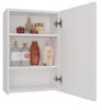 Pola Bathroom Cabinet 1 Door Mirror White