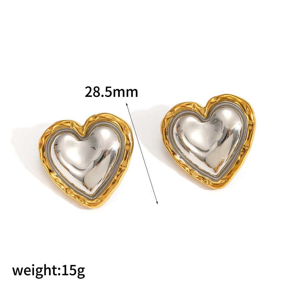 Modern Style Stainless Steel Geometric Earrings For Women Summer