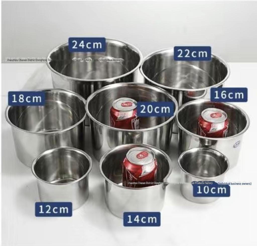Nerezová ocel 10-24cm Kuchyňská nádoba na koření Válec Nádrž na olej
