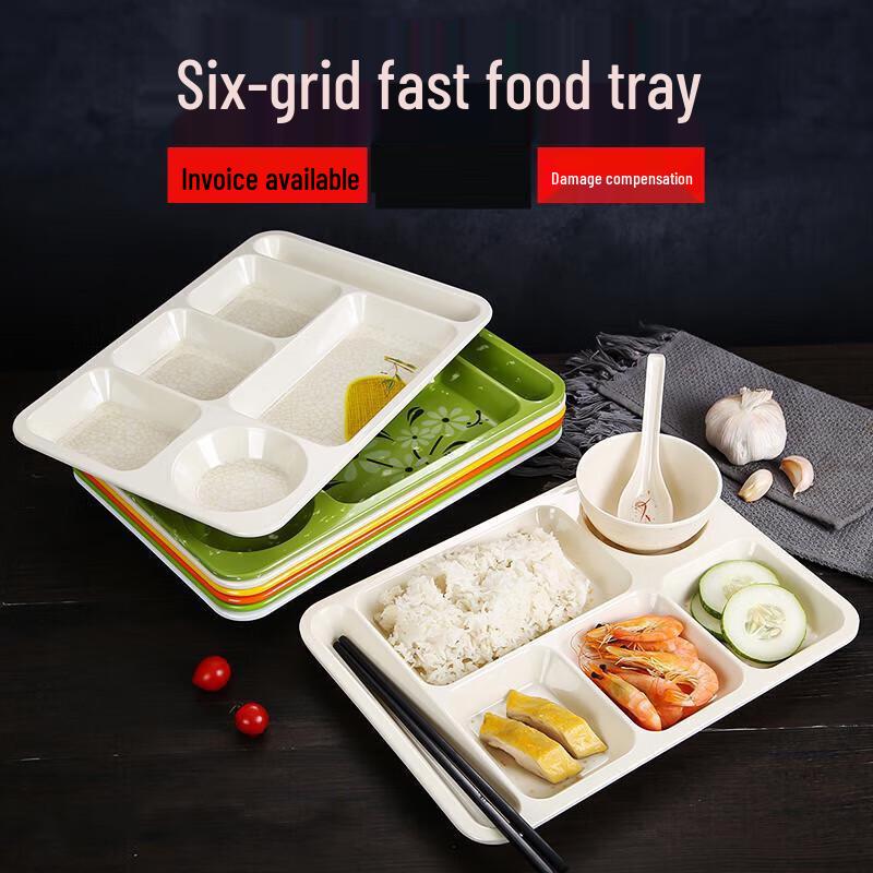 Melamin 6-Fach Unterteilter Speiseteller Set