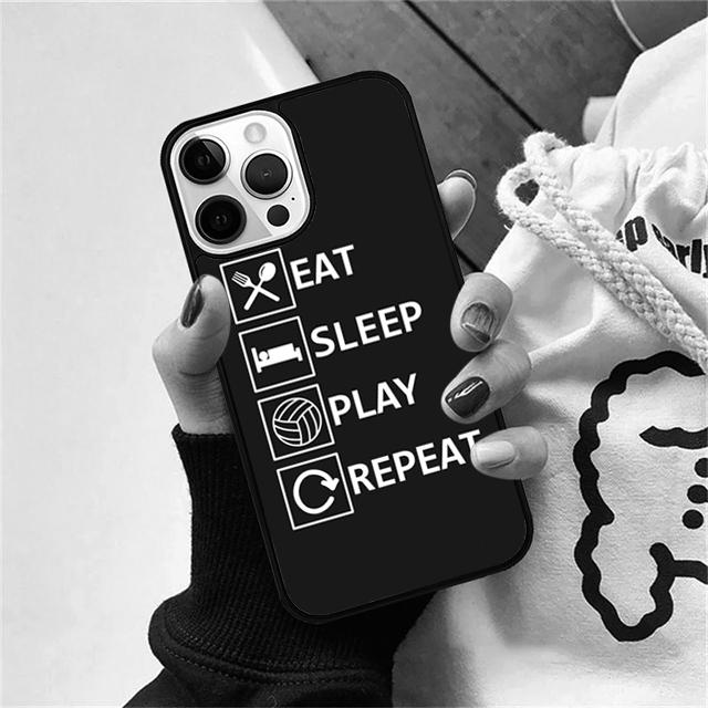 Play Volleyball Ball Phone Case Cover For iPhone 17 Air 15 16e 14 13 12 Pro Max 11 Pro Max Plus Coque Shell