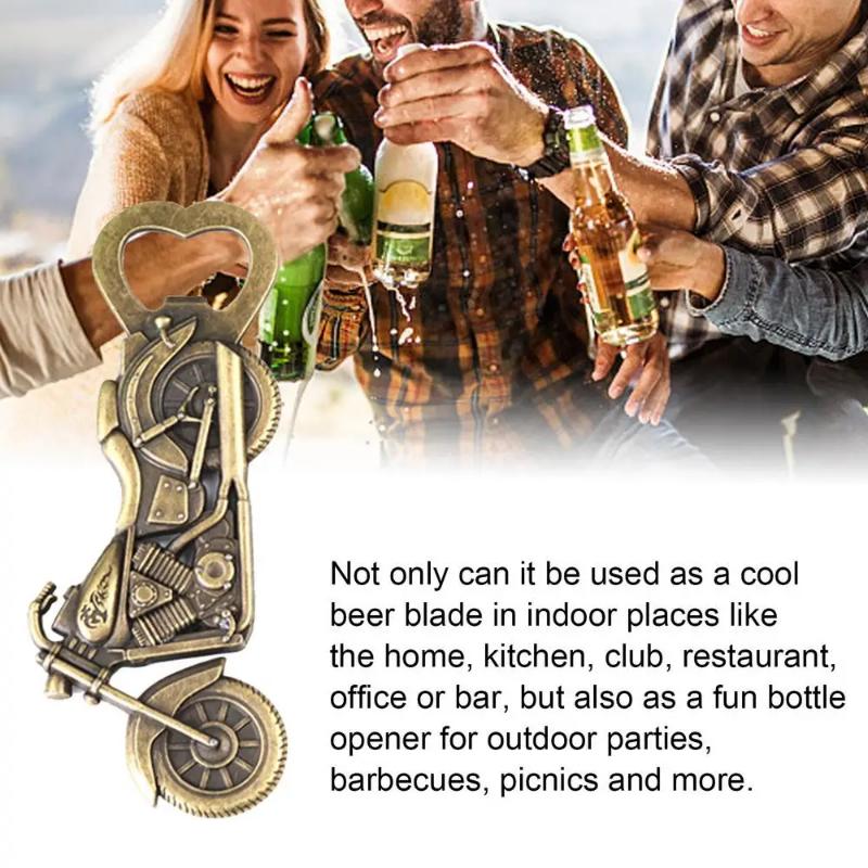 1pc Motorbike Bottle Openers, Zinc Alloy Motorcycle Bottle Opener Imitation Retro Motorcycle Beer Bottle Opener