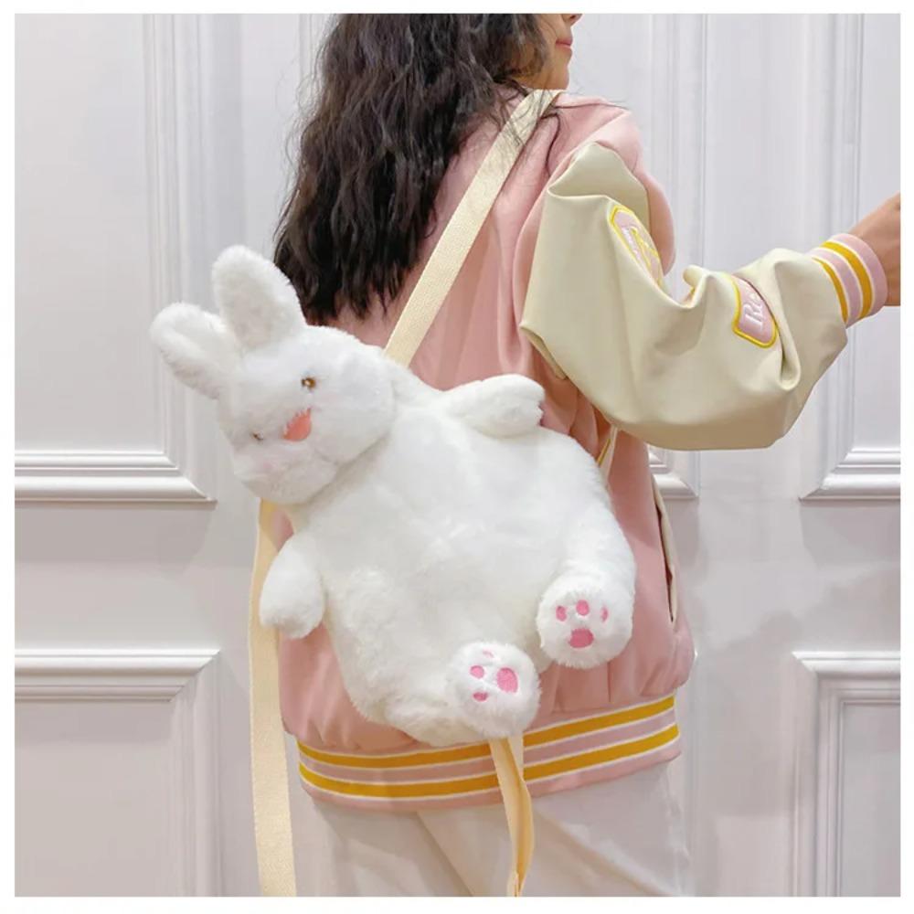 Women Cute Penguin doll shoulder bag girl plush Backpack 2024 new cartoon bag
