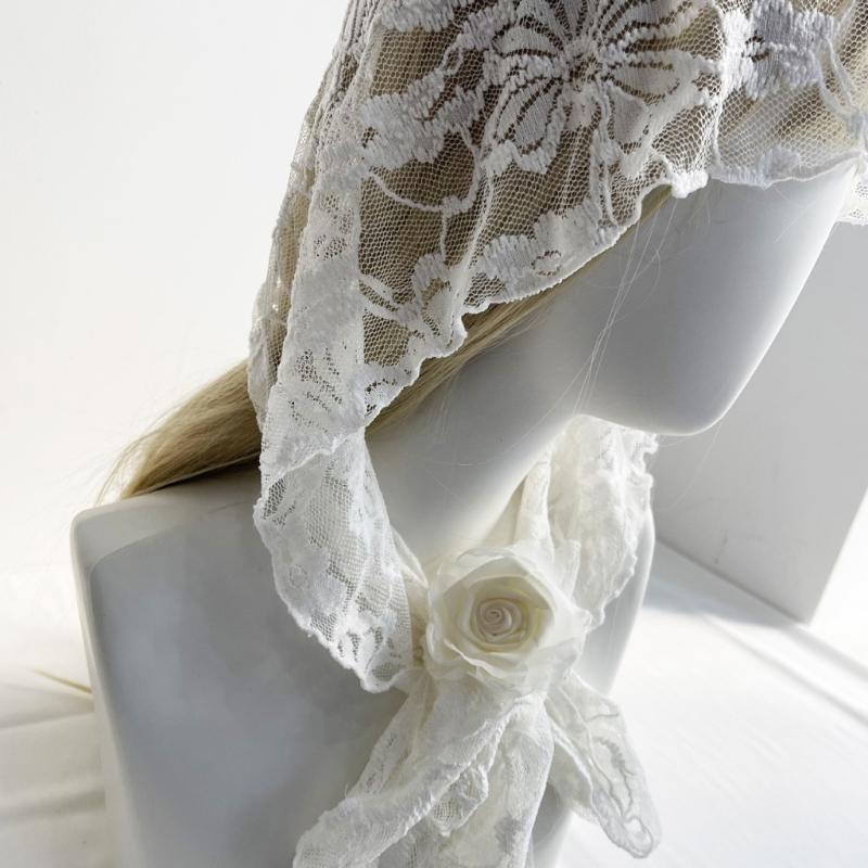 Elegant Hollow Out Mesh Head Wrap Soft Cupro Fiber Hat Bandana Headscarf For Summer Fashion Accessory