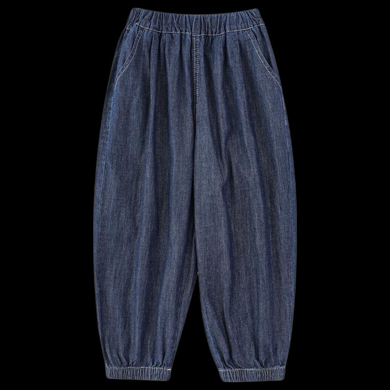 Boys' Summer Lightweight Anti-Mosquito Denim Jogger Pants