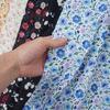 0.5m/1m/2m Soft Breathable Small Floral Print Chiffon Fabric for Summer Dresses Children's Clothing Skirts DIY Sewing Fabric