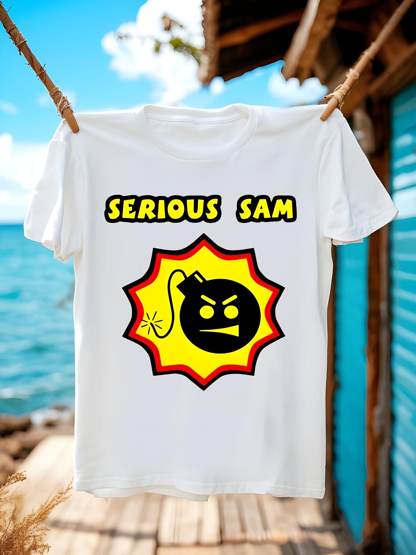 Serious Sam Video Game Replica Graphic Tshirt Graphic Tsh... XXXL