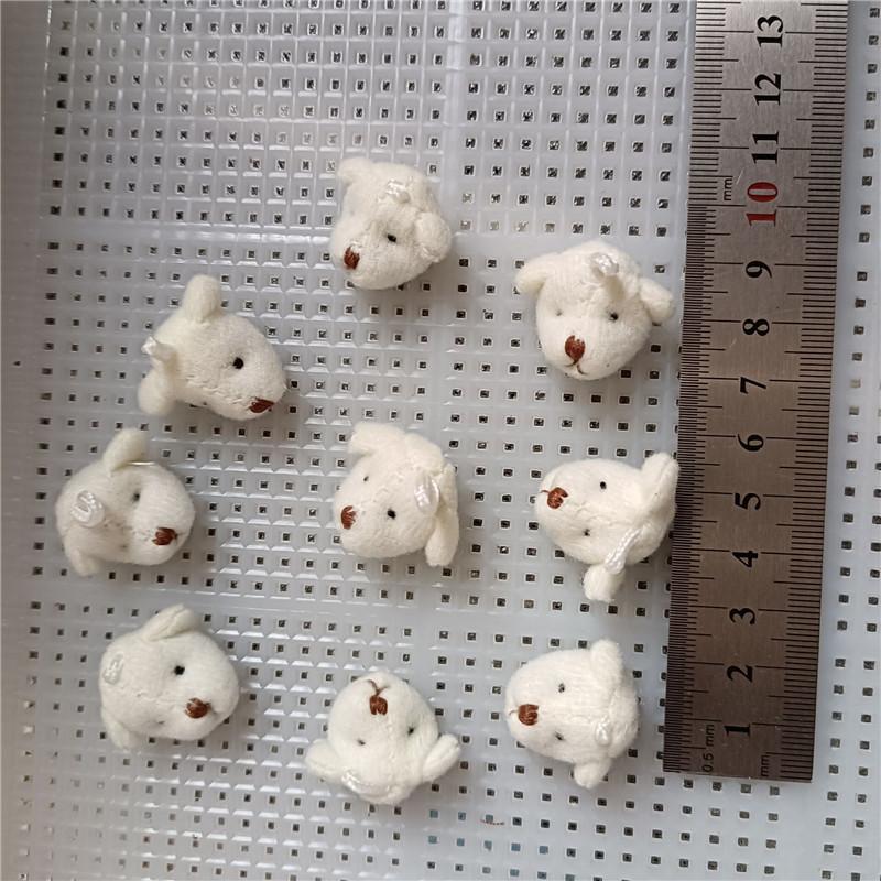 10Pcs 4.5Cm Soft Mini Joint Rabbit Plush Doll Toys Teddy Bears Animal Stuffed Plush Pendant Keychain Girl Diy Ornaments Gifts