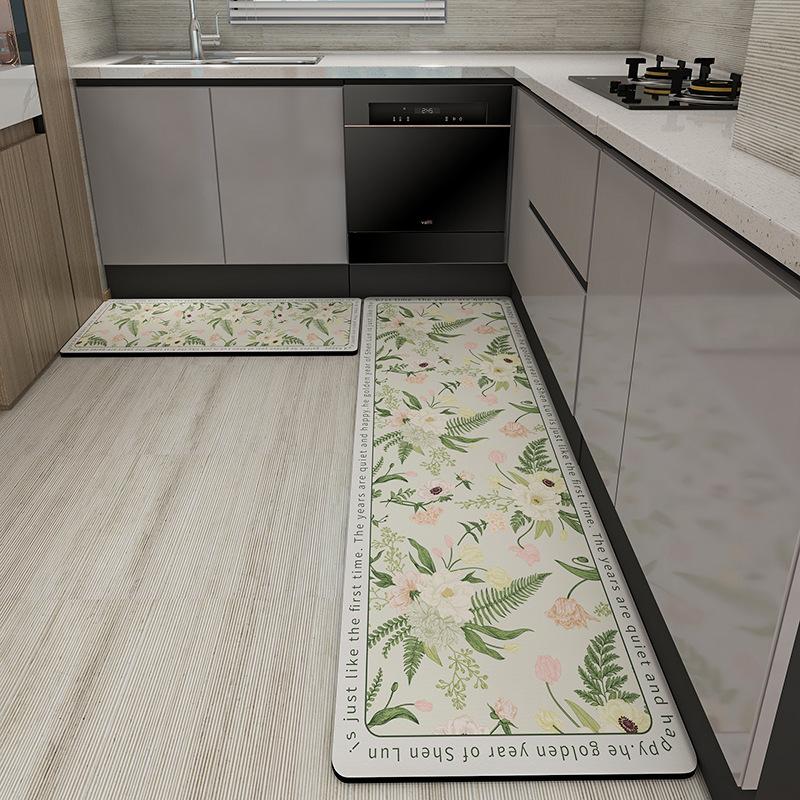 Kitchen Floor Mats / American Light Luxury / Absorbent Oil / Non-Slip Dirt / Easy To Take Care Of Diatomaceous Earth