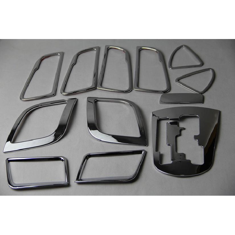 12-piece air conditioning air outlet door handle cover ABS chrome decoration for Solaris accent car hatchback 2011-2015