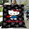 1pc. Hello Kitty Cute Cartoon Blanket - Perfect for Home, Office, Outdoor Use, Gift Idea, Suitable for Al