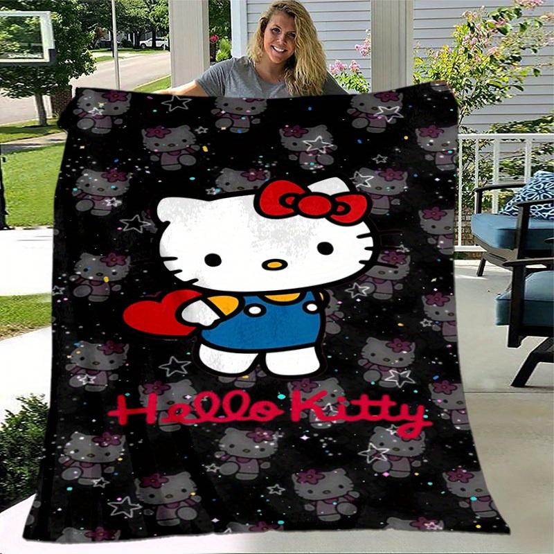 1pc. Hello Kitty Cute Cartoon Blanket - Perfect for Home, Office, Outdoor Use, Gift Idea, Suitable for Al