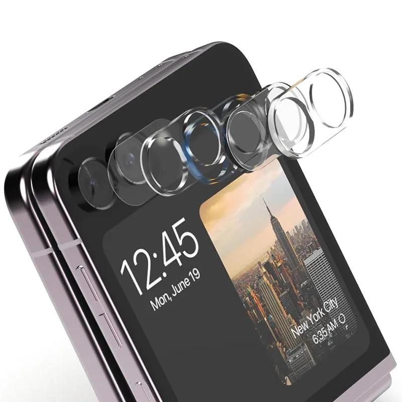 1-3/10-50Pcs HD Camera Tempered Glass Protector Flim For Samsung Galaxy Z Flip 7 6 5 4 Lens Anti-scratch Protect Rugged Back Cap