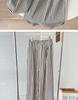 Spring/Summer 2026 Women's Wide-Leg Vertical Stripe Pants - Elastic Drawstring, Loose Fit, Versatile Texture, Slimming Design