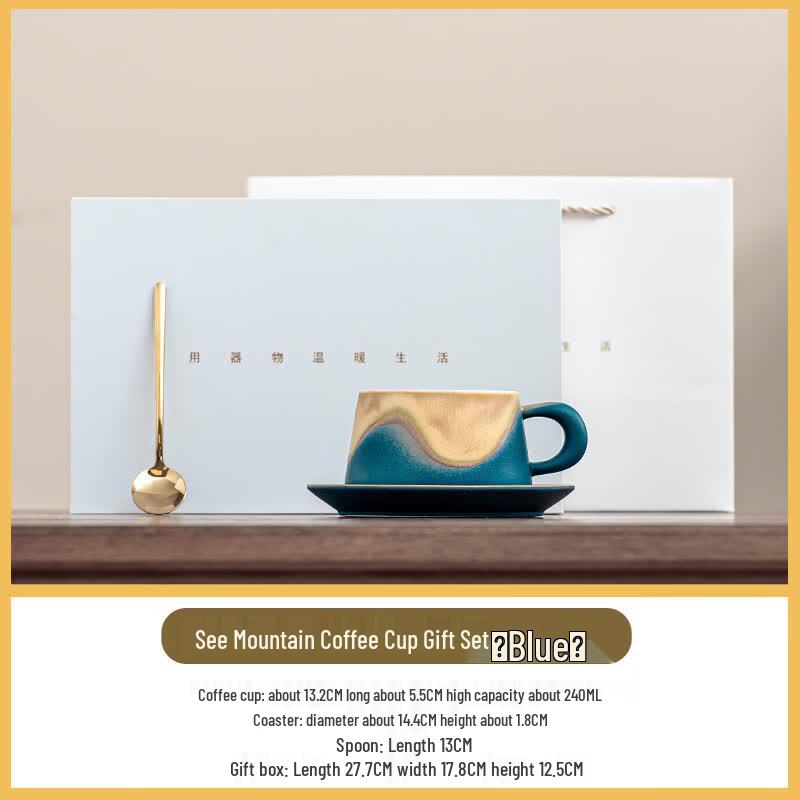Jianshan Ceramic Coffee Cup and Saucer Set