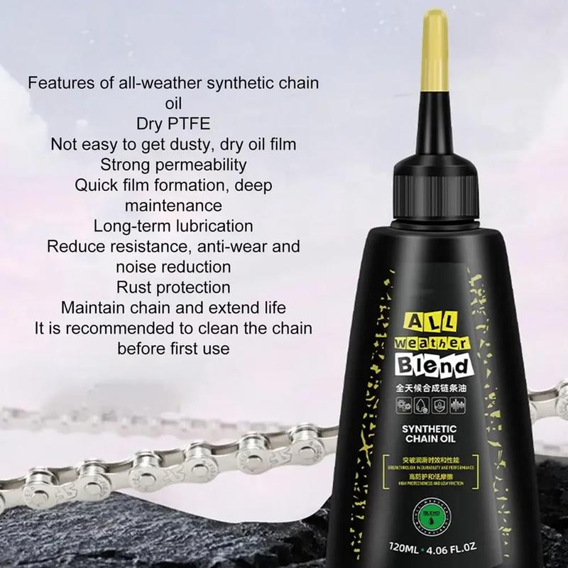 Road Mountain Bike Chain Lubricant Dry Wet Weather Anti Rust Corrosion Proof All Weather Bicycle Oil for Cycling Maintenance