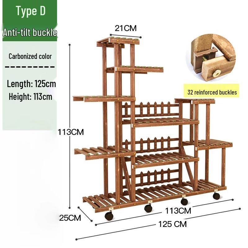 Металлическая многоярусная подставка для растений
