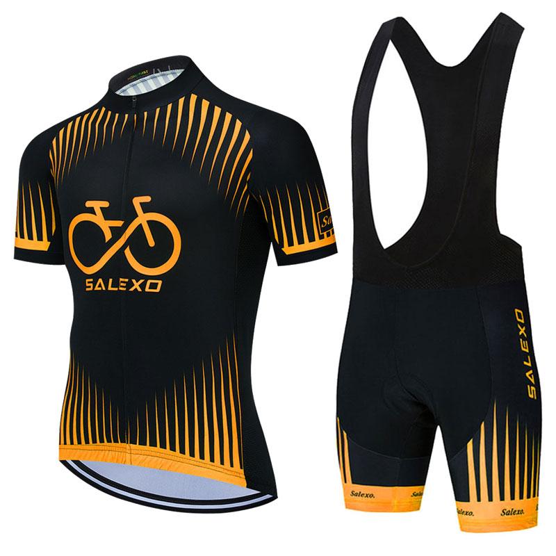 2026 Summer Breathable Cycling Suit Set Men New Short Sleeve Road Team Bicycle Jersey Cycling Clothing Bib Shorts Suits Bike Wear Clothes