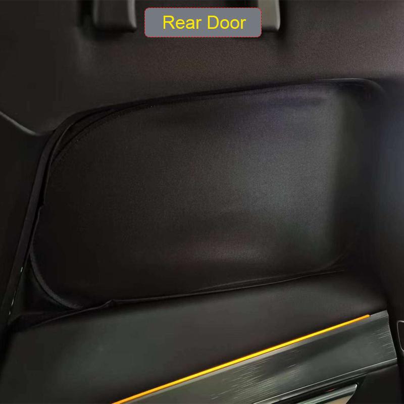 Car Black Window Privacy Sunshade For XPENG P7 2023-Present Auto Anti-UV Heat Insulation Protect Cover Interior Accessory