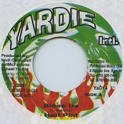 

7inch Record HALF PINT - Bless Us Yardie Intl. 2001 Jamaica Reggae, Ska & Dub