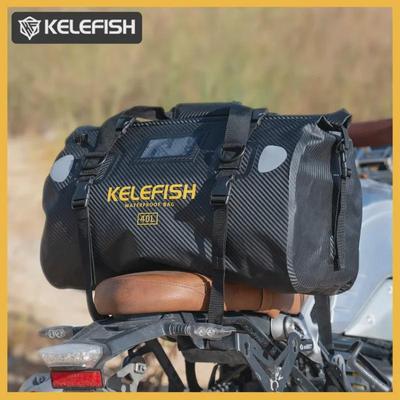 Regenfeste Motorrad-Hecktasche, wasserdichte Sattel- und Rücksitztasche, Reisetasche mit großem Fassungsvermögen