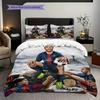 Biancheria da letto Azione Lionel Messi Stella dell'Argentina (1 * copripiumino + 2 * federa, senza nucleo) Set biancheria da letto 2D Piatto Regalo di Natale Compleanno