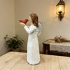 Creative Design Winged Angel Figurine Resin Pray Girl Ornaments  Home Decoration