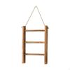 Decorative Rustic Wooden Towel Rack, 3 Tier Wall Mounted Ladder Holder for Hotel, Kitchen,