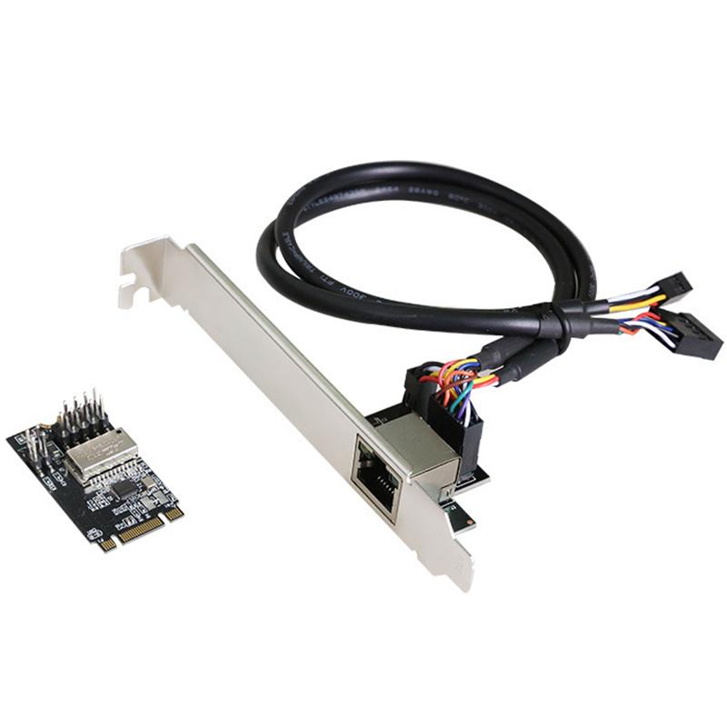 

TXA082 RTL8111H 1000M M.2 (B-Key M-Key) to PCI-E Gigabit Network Card for Desktop PC A