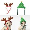 Cat Christmas Headband Dogs Party Costume Dog Headdress Dressing Up Headwear Festival Headpiece Photo Props for Puppy